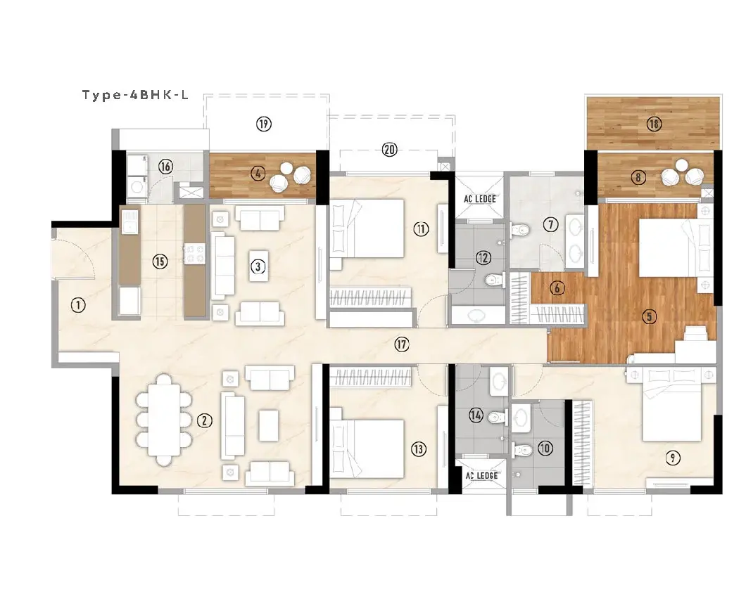 4 BHK Luxury Apartment